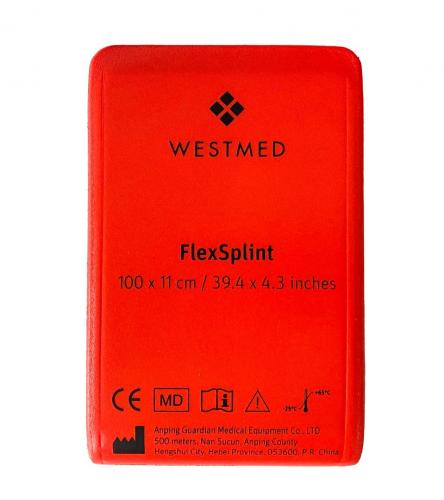 WESTMED  Flex Splint Universalschiene gefaltet, rot/grau, 100x11cm, XL 1 Stck