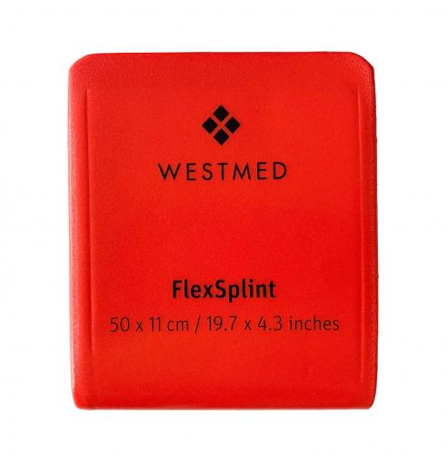 WESTMED  Flex Splint Universalschiene gefaltet, rot/grau, 50x11cm, M, 1 Stck